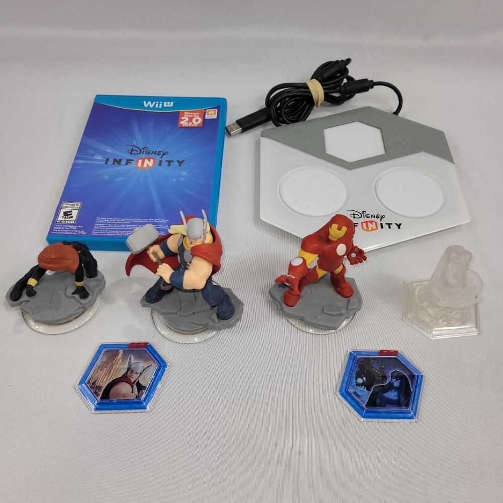 Wii U Disney Infinity 2.0 Avengers Complete Starter Video Game Figures Portal